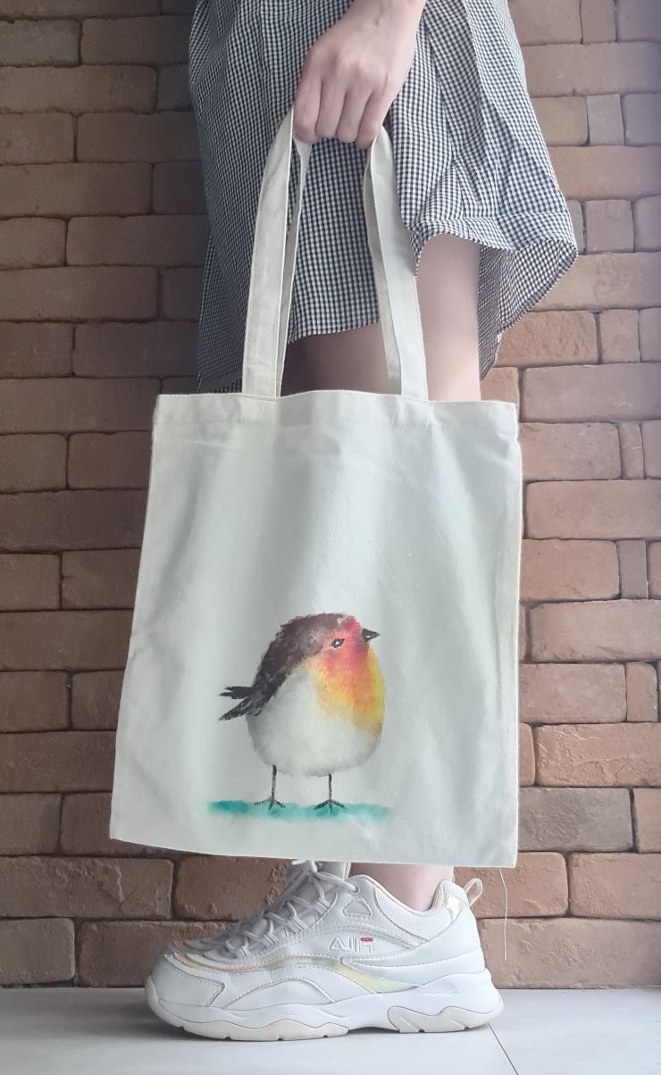 Hand Painted Tote Bag